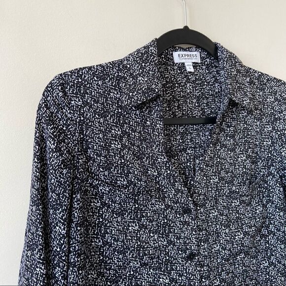 Express-portofino black & white button down - Picture 5 of 7